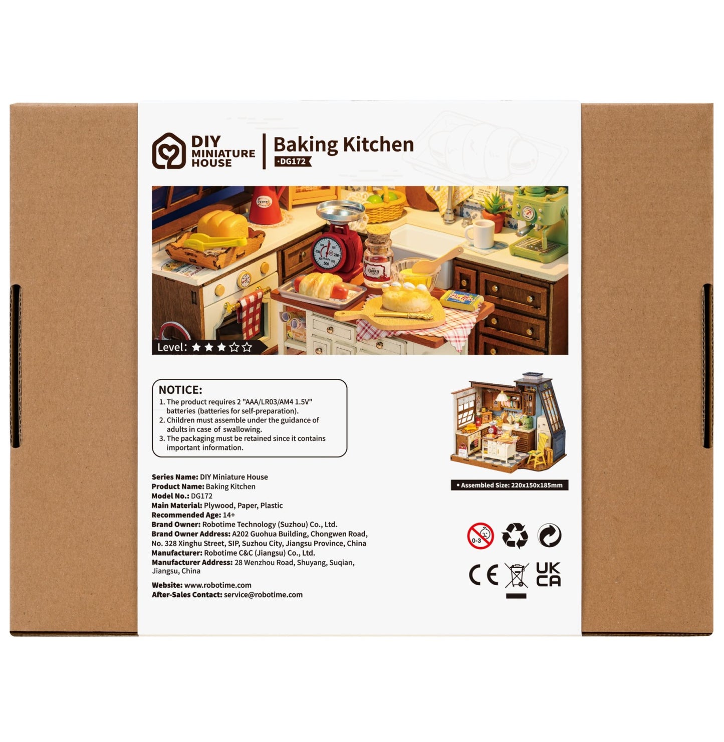 Rolife 3D-Holz-Puzzle DIY "Baking Kitchen"