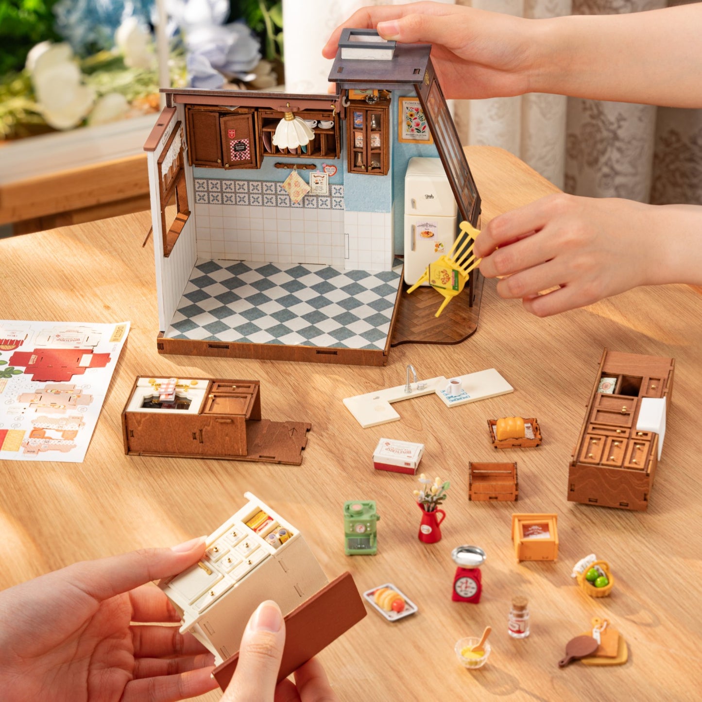 Rolife 3D-Holz-Puzzle DIY "Baking Kitchen"
