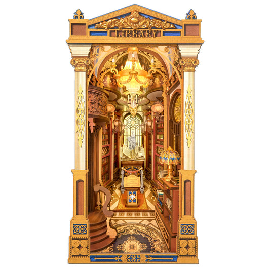 Rolife 3D-Holz-Puzzle Book Nook "Bibliothek der Wunder"