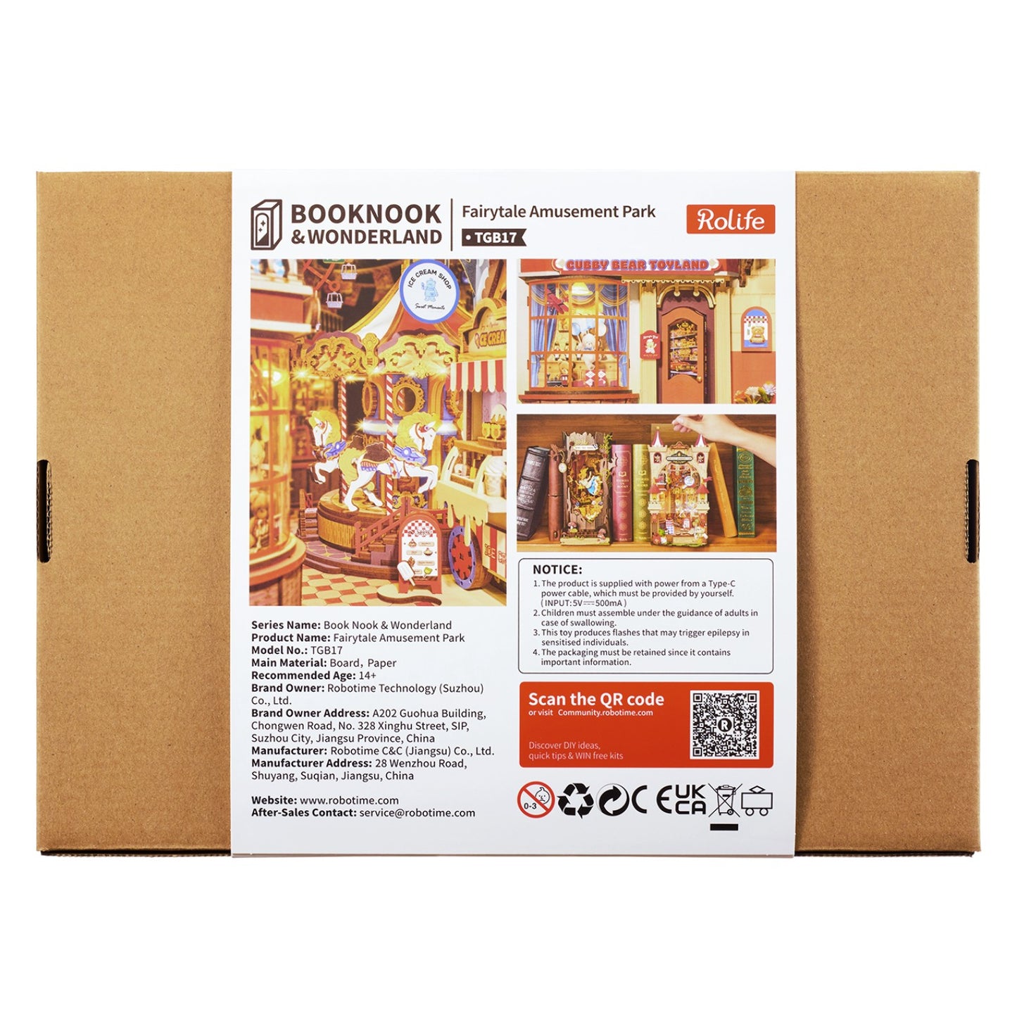 Rolife 3D-Holz-Puzzle Book Nook "Fairytale Amusement Park"