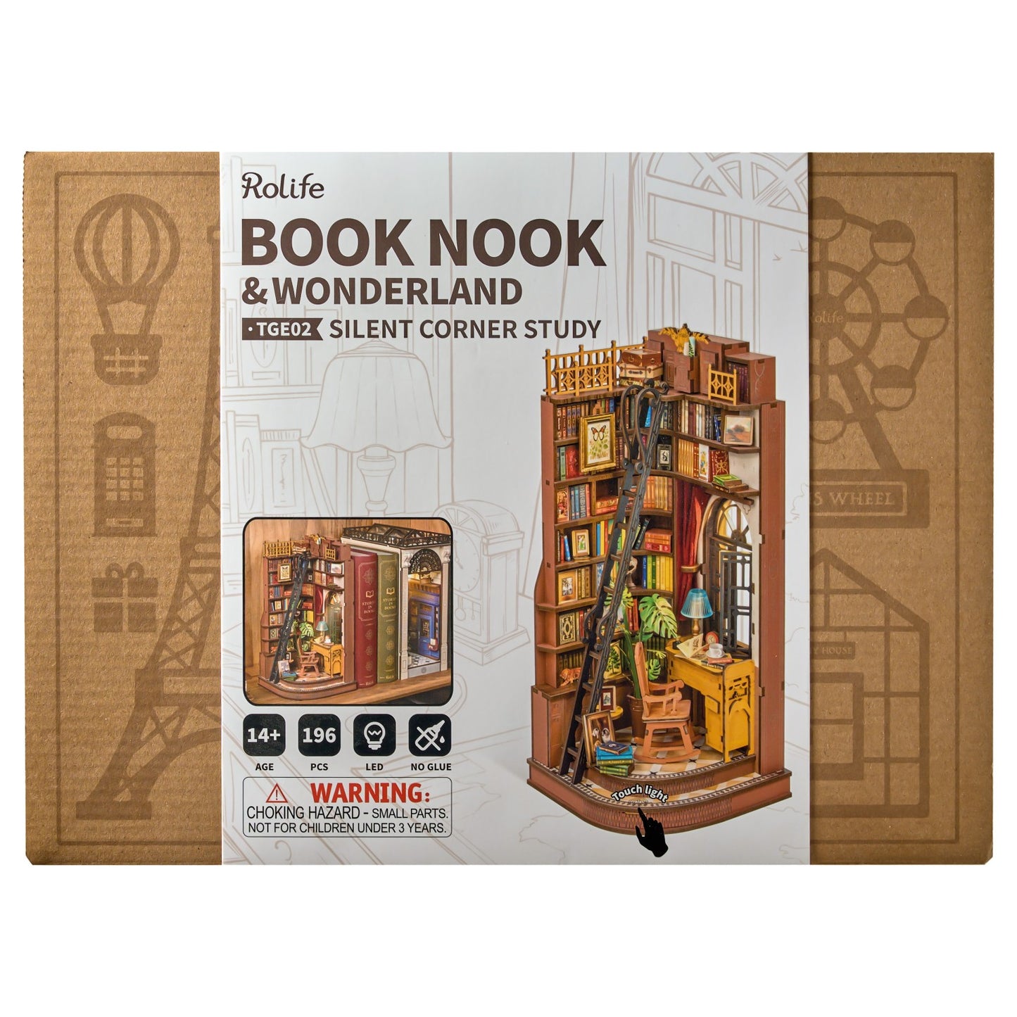 Rolife 3D-Holz-Puzzle Book Nook "Silent Corner Study"
