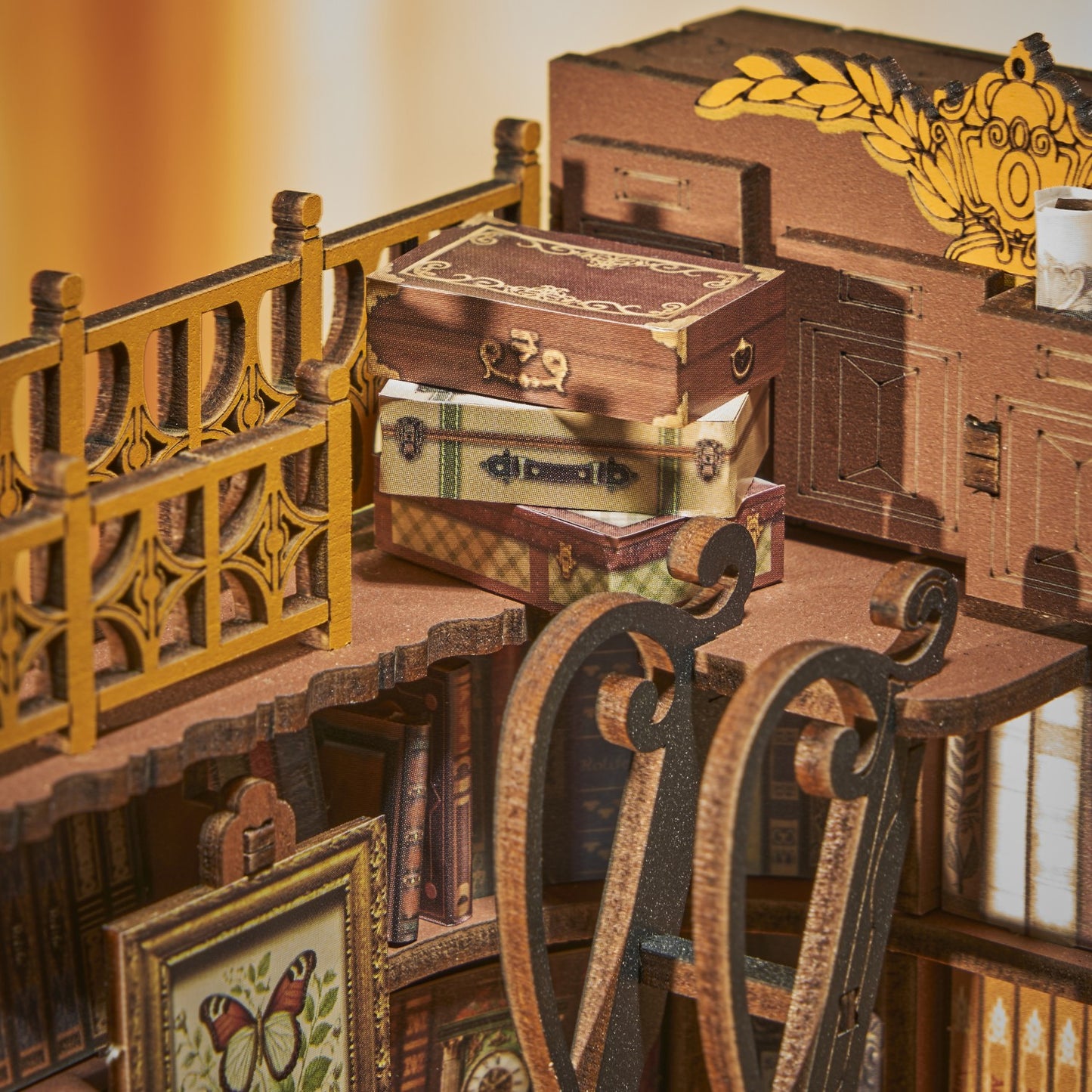 Rolife 3D-Holz-Puzzle Book Nook "Silent Corner Study"