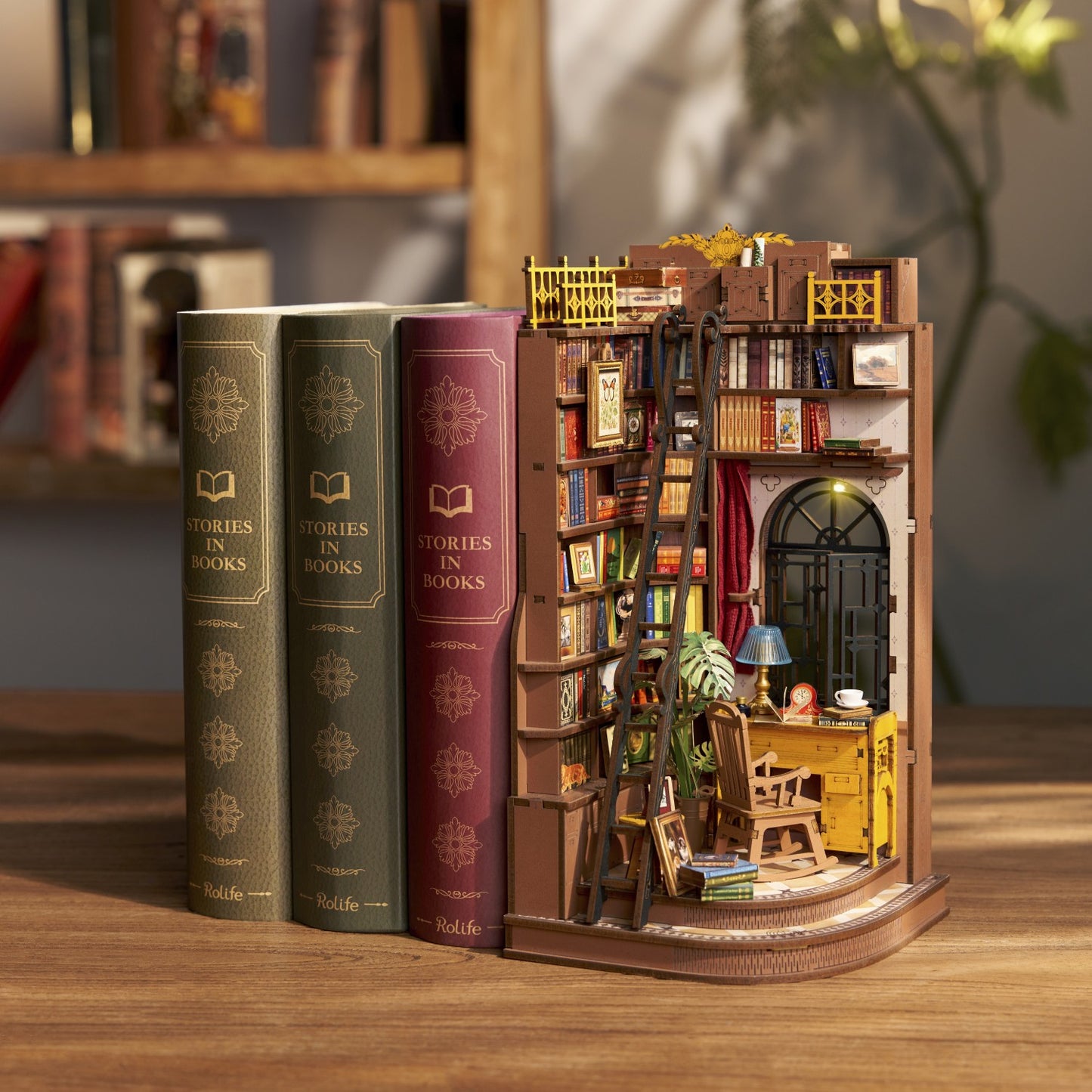 Rolife 3D-Holz-Puzzle Book Nook "Silent Corner Study"