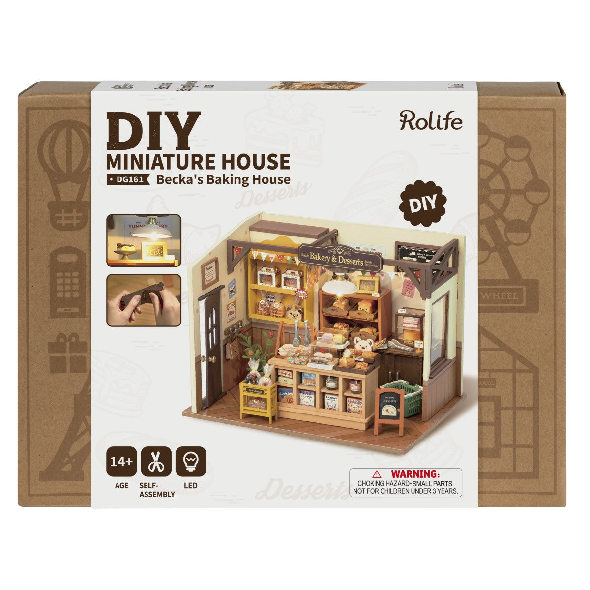 Rolife 3D-Holz-Puzzle DIY "Becka‘s Baking House"
