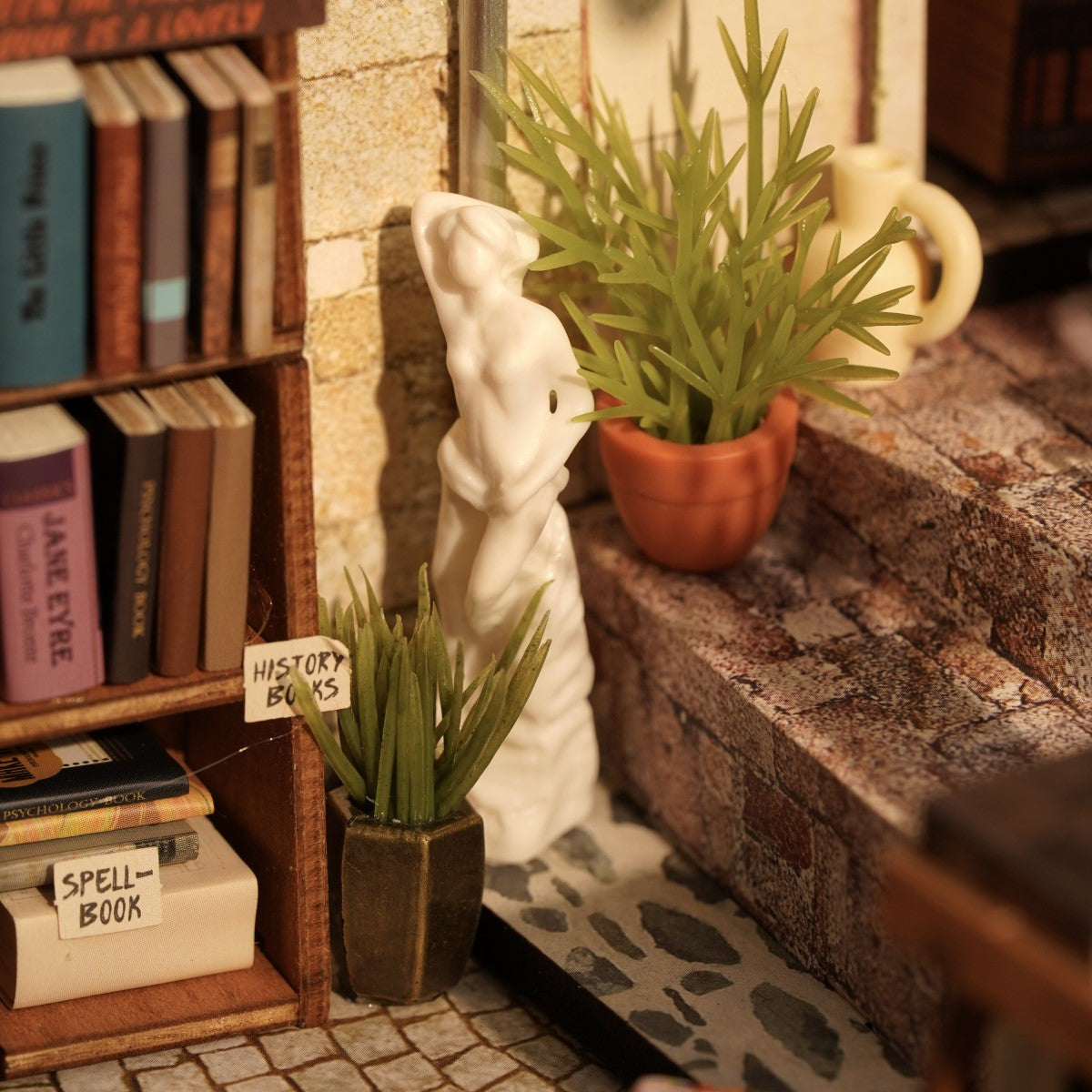 Rolife 3D-Holz-Puzzle DIY Miniature House "Corner Bookstore"