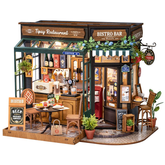 Rolife 3D-Holz-Puzzle DIY "Tipsy Restaurant"