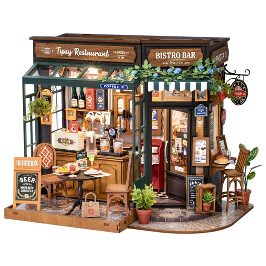Rolife 3D-Holz-Puzzle DIY "Tipsy Restaurant"