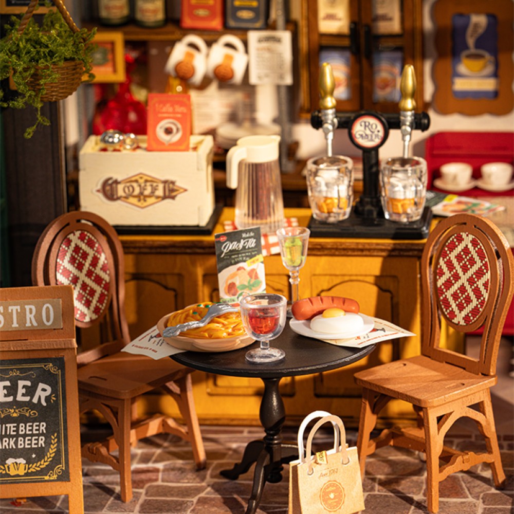 Rolife 3D-Holz-Puzzle DIY "Tipsy Restaurant"