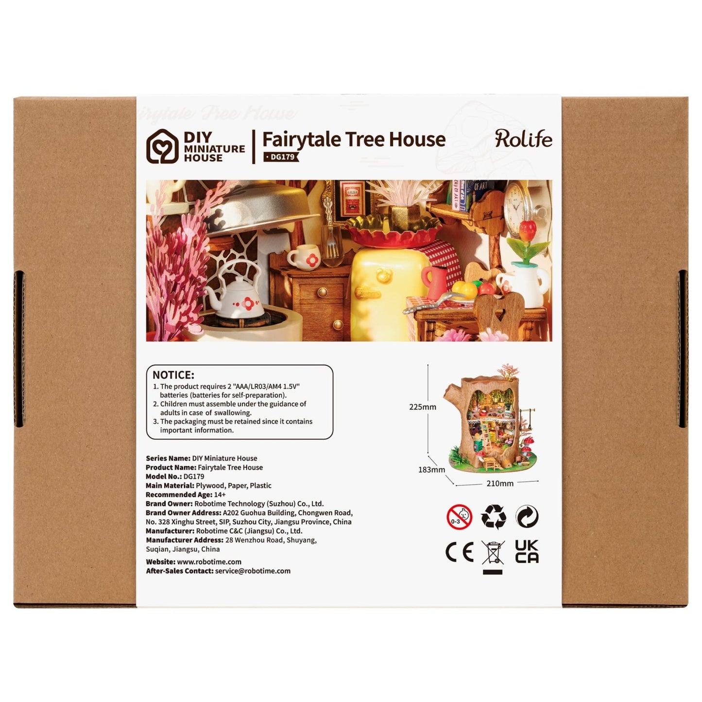 Rolife 3D-Holz-Puzzle DIY "Fairytale Tree House"