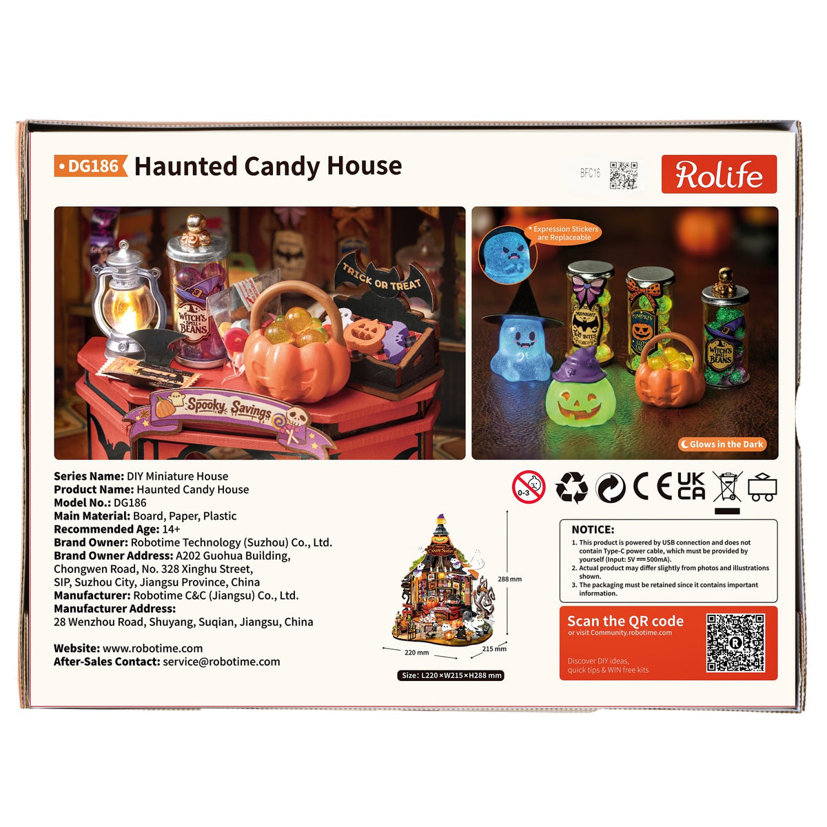 Rolife 3D-Holz-Puzzle "Haunted Candy House"
