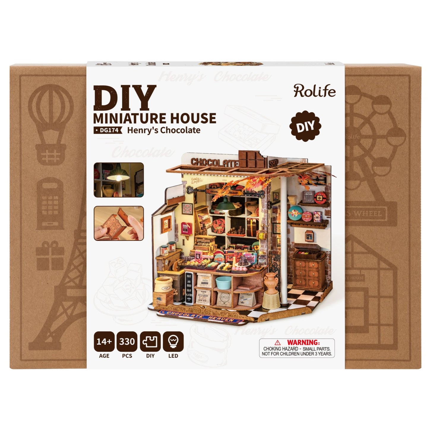 Rolife 3D-Holz-Puzzle DIY "Henry's Chocolate"