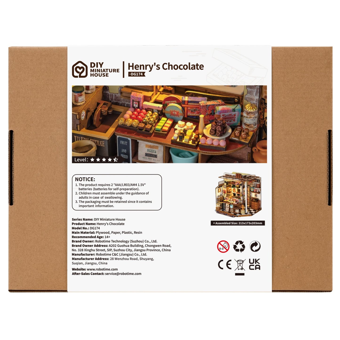 Rolife 3D-Holz-Puzzle DIY "Henry's Chocolate"