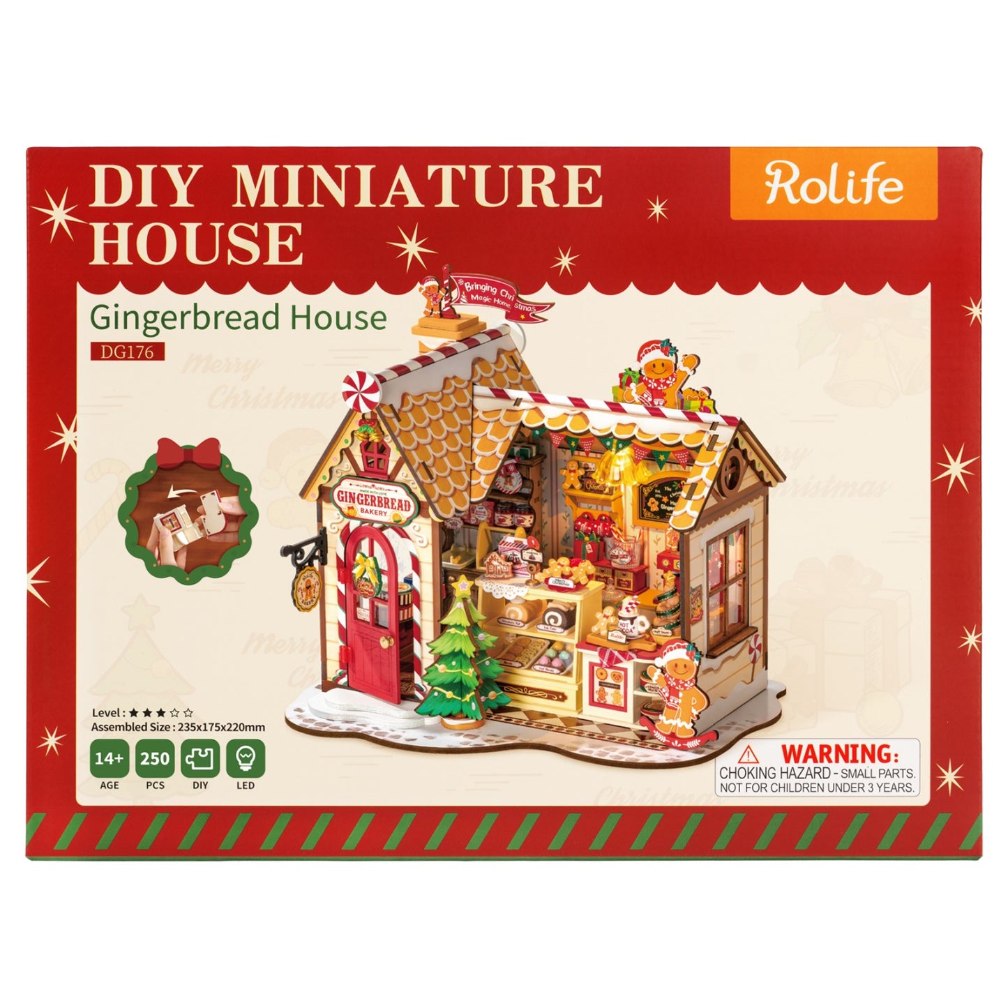 Rolife 3D-Holz-Puzzle DIY "Lebkuchenhaus"
