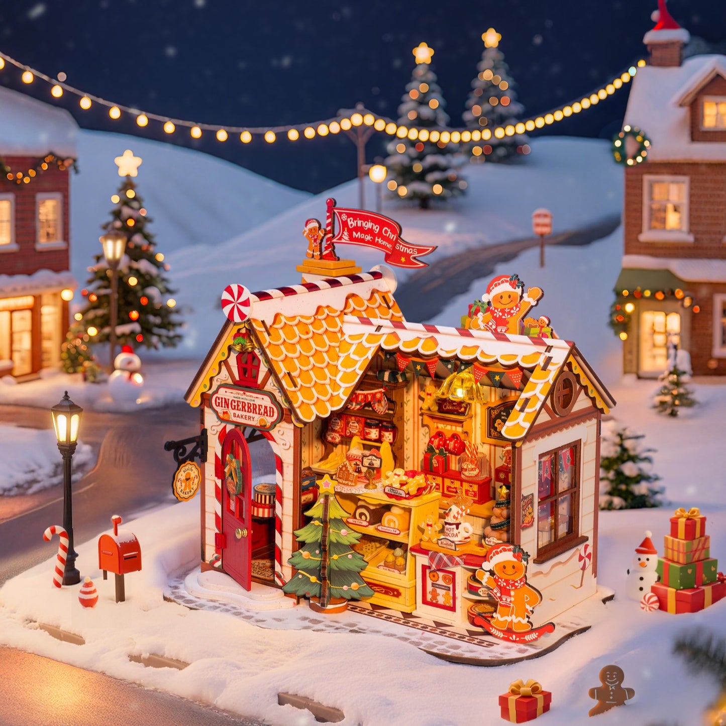 Rolife 3D-Holz-Puzzle DIY "Lebkuchenhaus"