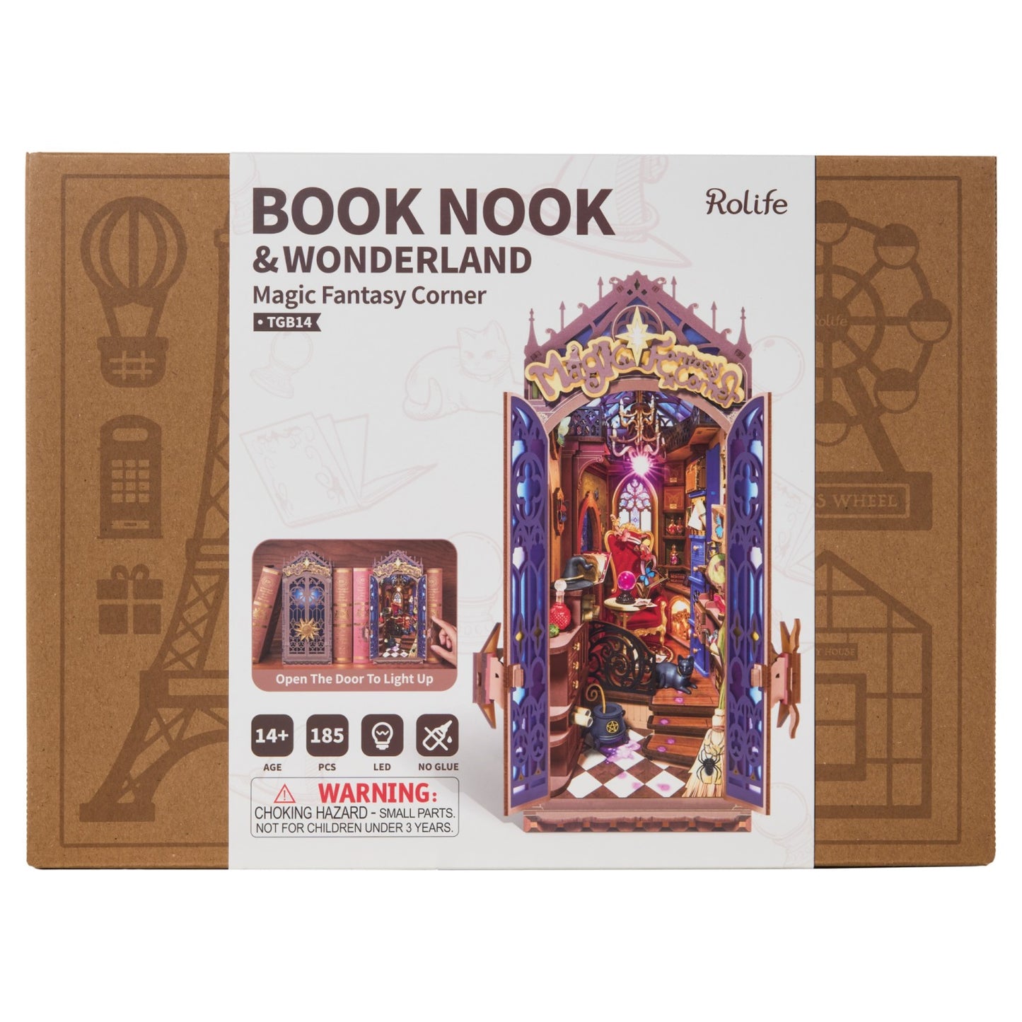 Rolife 3D-Holz-Puzzle Book Nook "Magic Fantasy Corner"