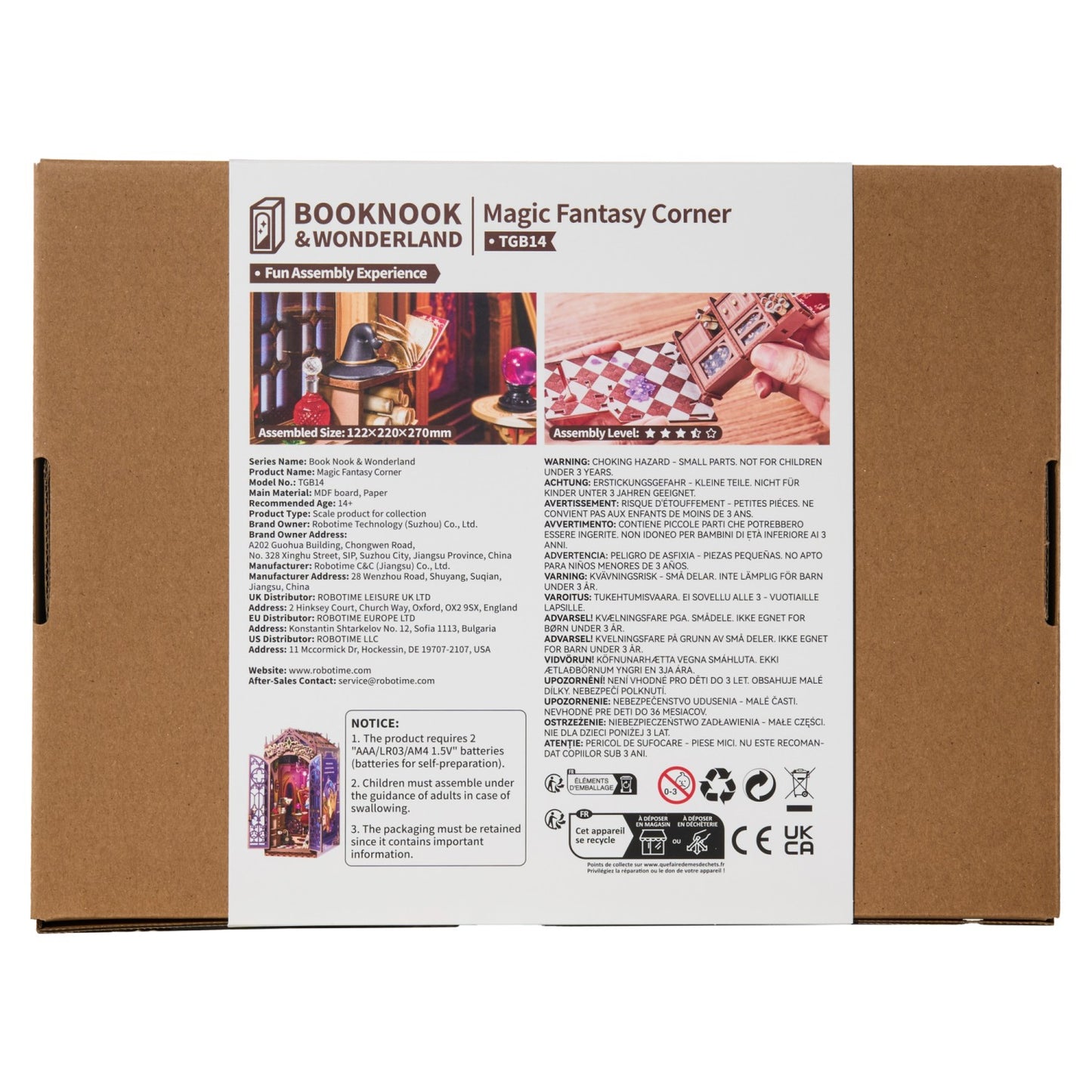 Rolife 3D-Holz-Puzzle Book Nook "Magic Fantasy Corner"