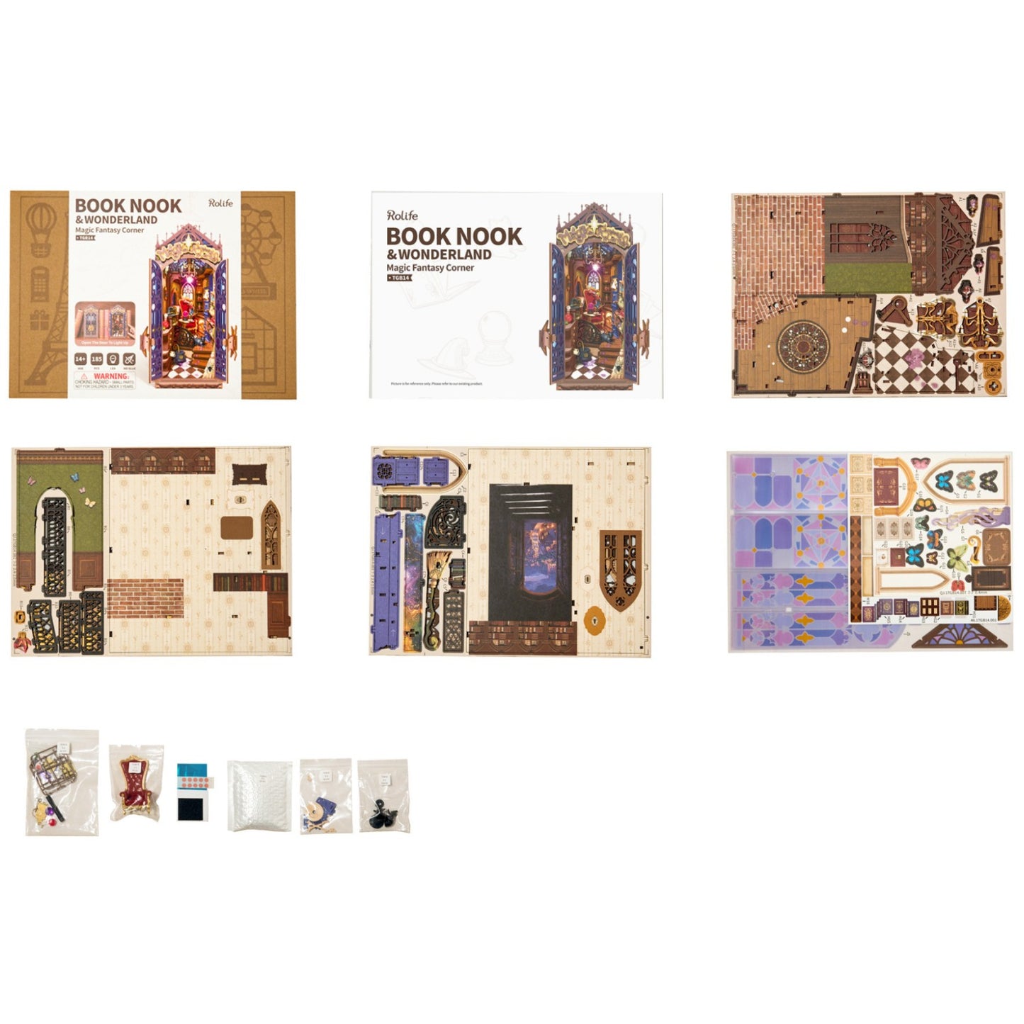 Rolife 3D-Holz-Puzzle Book Nook "Magic Fantasy Corner"