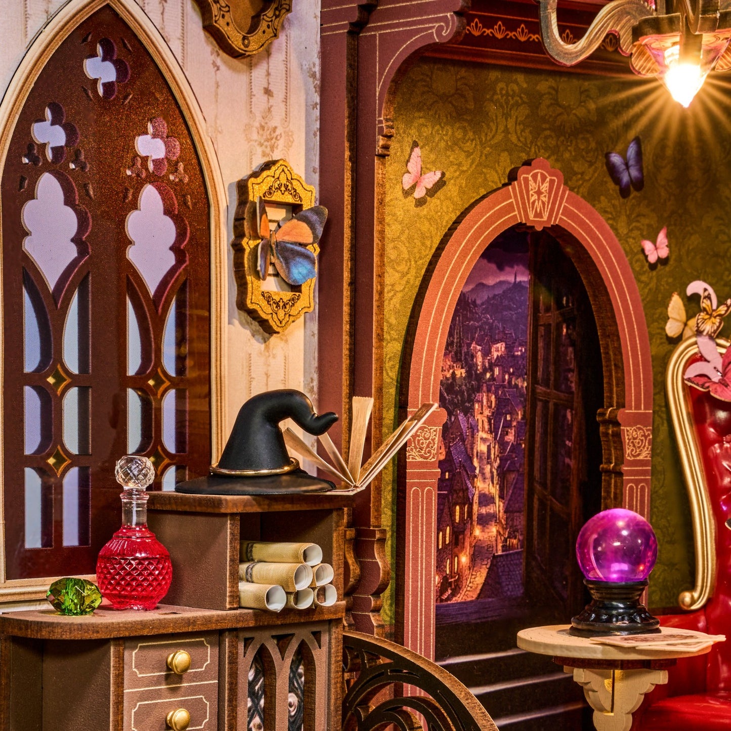 Rolife 3D-Holz-Puzzle Book Nook "Magic Fantasy Corner"