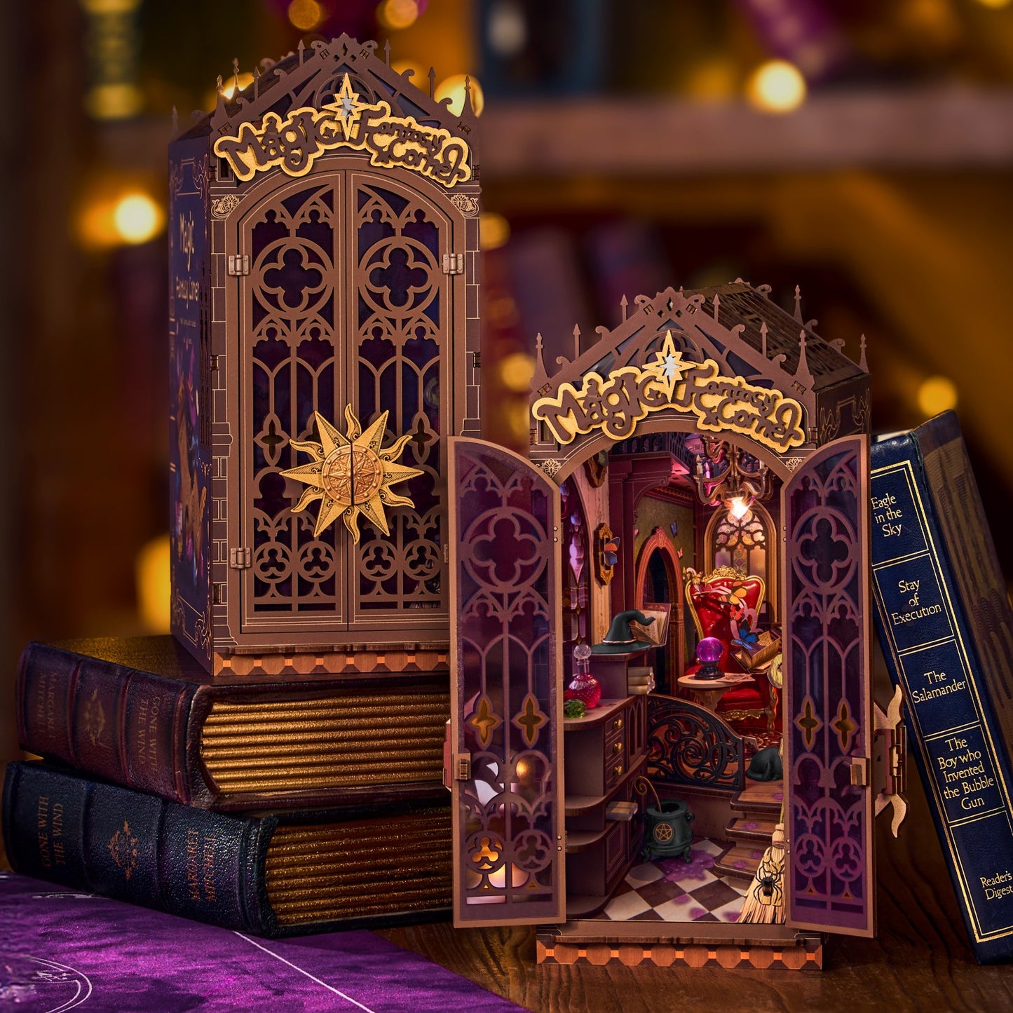 Rolife 3D-Holz-Puzzle Book Nook "Magic Fantasy Corner"