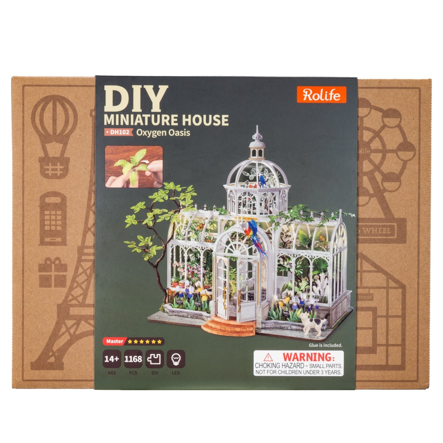 Rolife 3D-Holz-Puzzle "Oygen Oasis - botanischer Wintergarten"