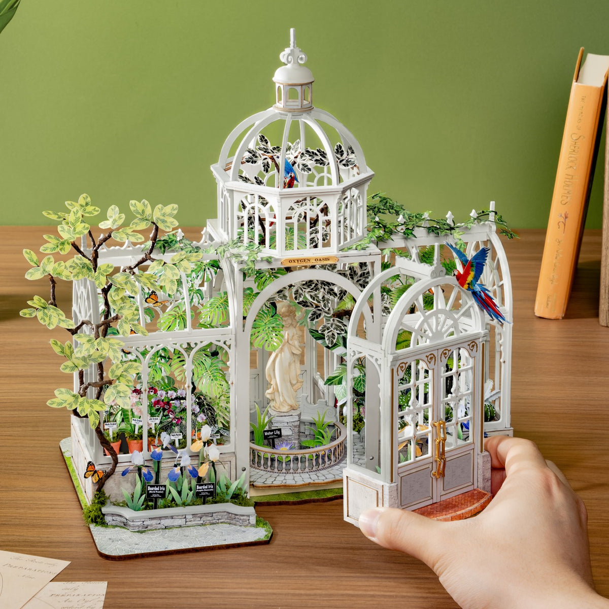 Rolife 3D-Holz-Puzzle "Oygen Oasis - botanischer Wintergarten"