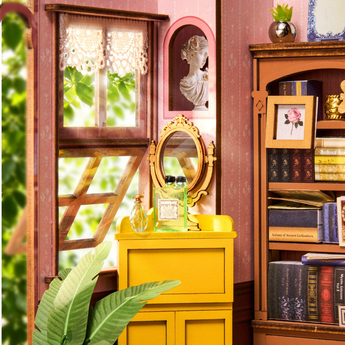Rolife 3D-Holz-Puzzle Book Nook "Quiet Corner Study"