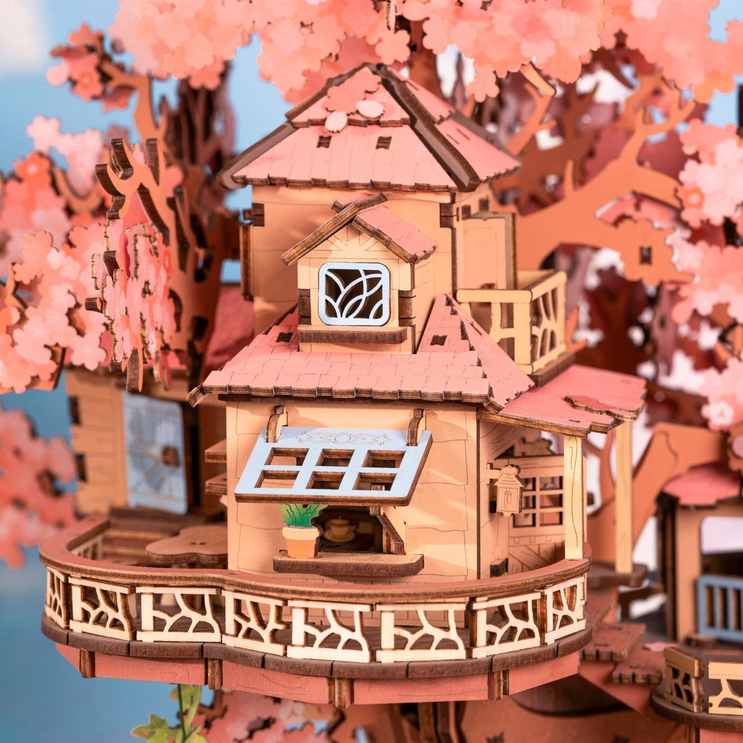 Rolife 3D-Holz-Puzzle Sakura Tree House / Baumhaus