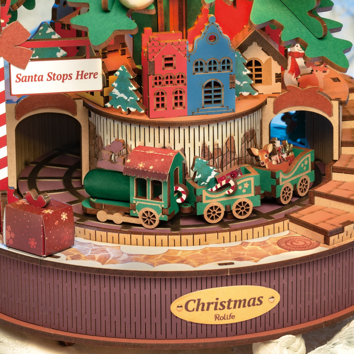 Rolife 3D-Holz-Puzzle Spieluhr Weihnachtsbaum