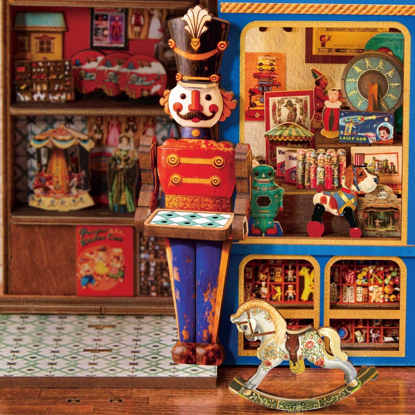Rolife 3D-Holz-Puzzle Book Nook "Treasure Toy Shop"