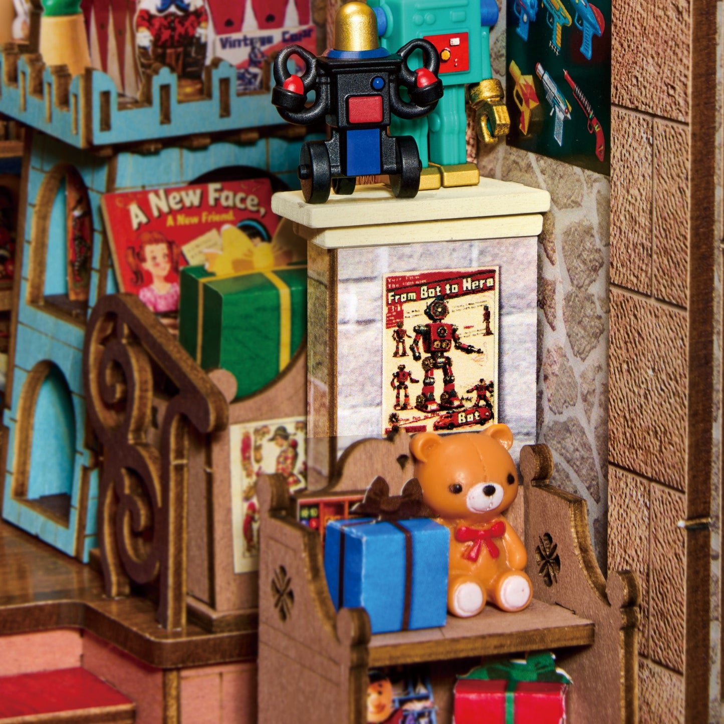 Rolife 3D-Holz-Puzzle Book Nook "Treasure Toy Shop"