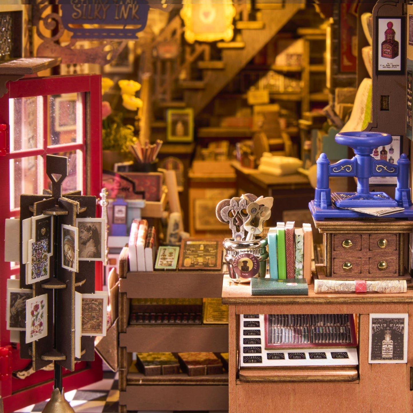 Rolife 3D-Holz-Puzzle Book Nook "Wisdom Stationery Shop"