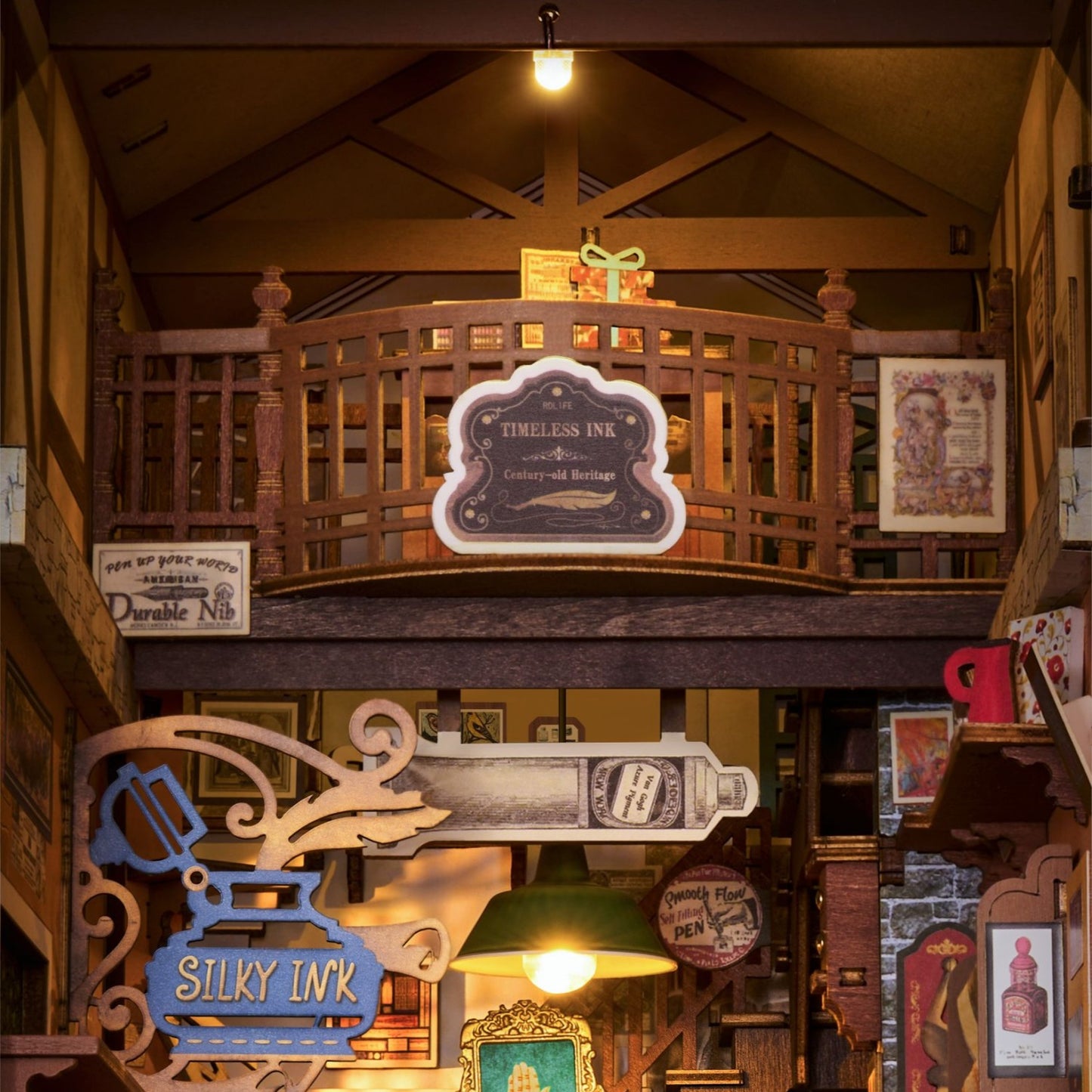 Rolife 3D-Holz-Puzzle Book Nook "Wisdom Stationery Shop"