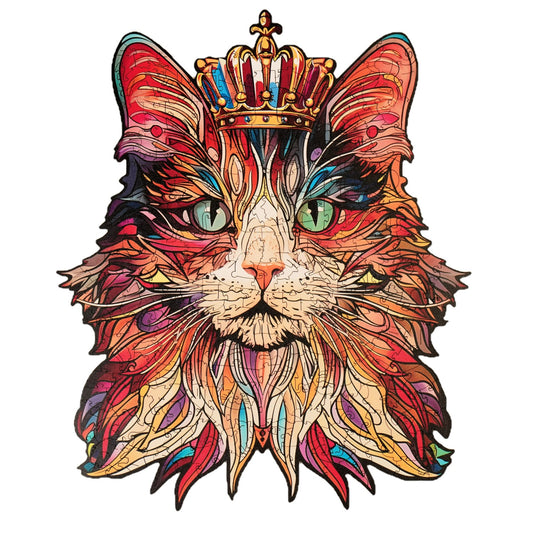 Rowood Holz-Puzzle Katze "Cat King"