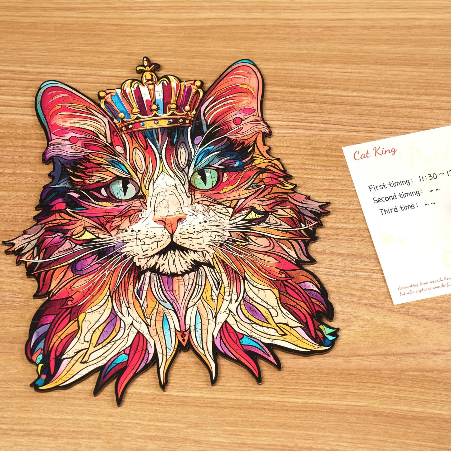 Rowood Holz-Puzzle Katze "Cat King"