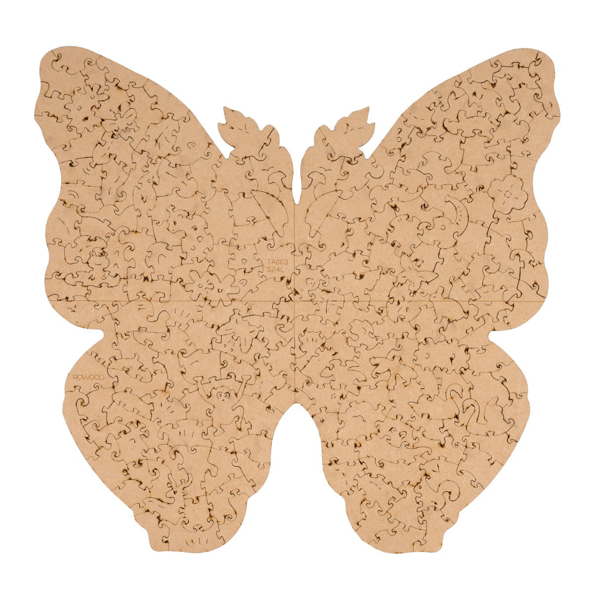 Rowood Holz-Puzzle Schmetterling / Morpho Helena