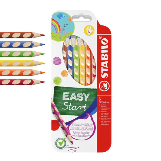STABILO Bleistift EASYcolors Linkshänder / 6er Pack