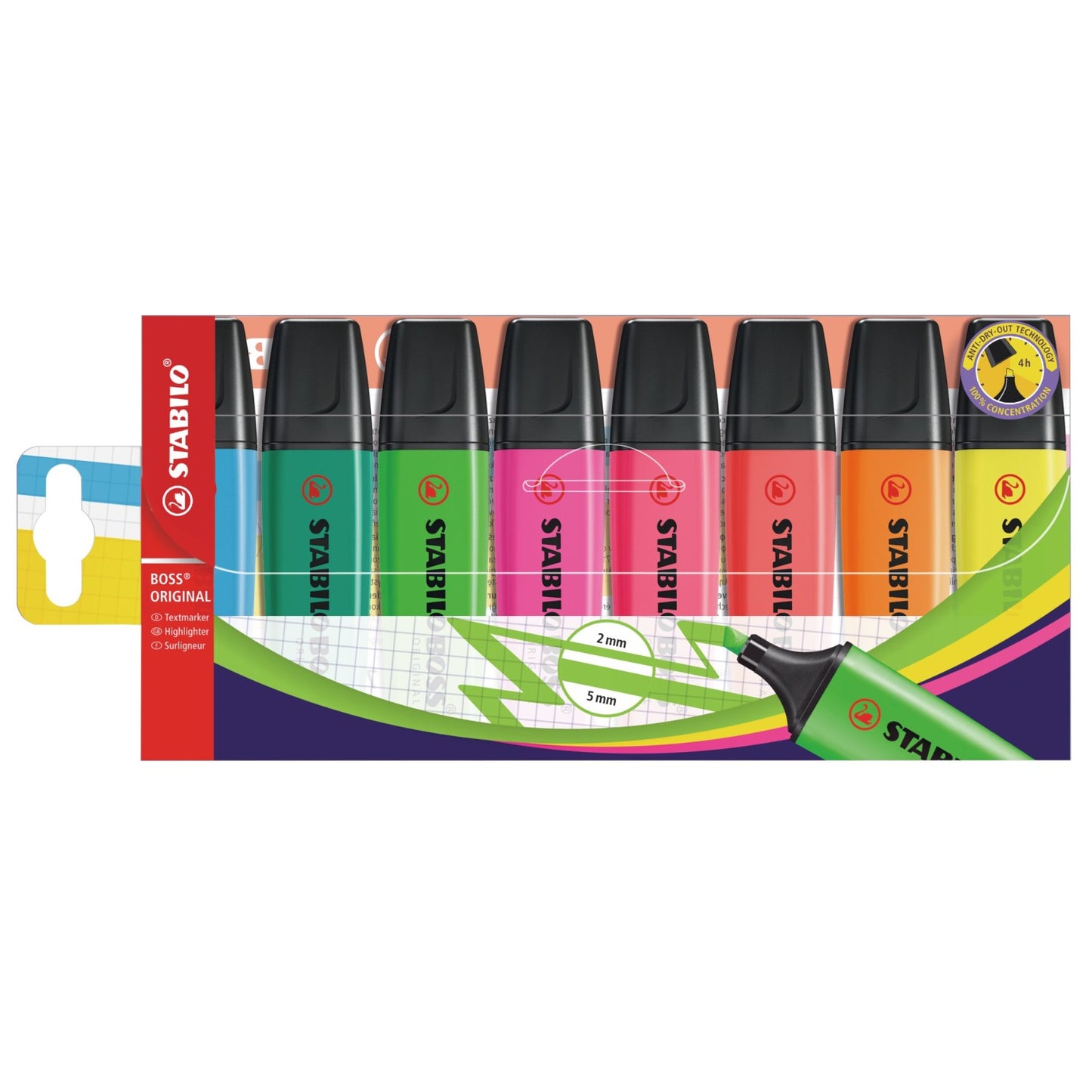 Stabilo Textmarker BOSS Original 8er Pack