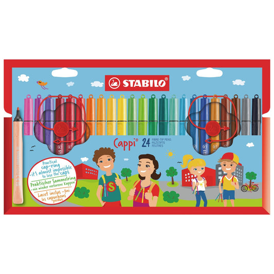 STABILO Filzstift Cappi / 24er Kartonetui