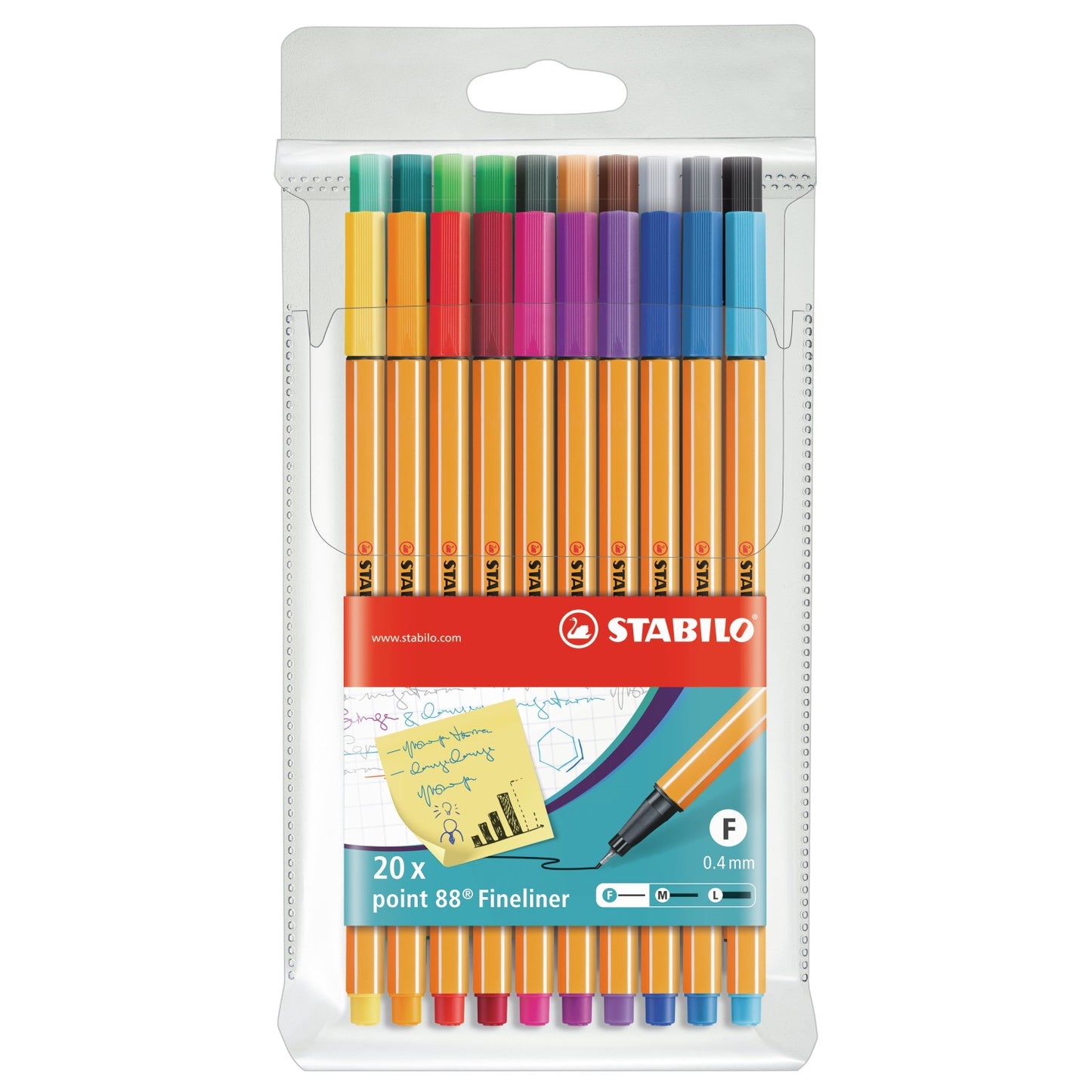 Stabilo Fineliner Point88 / 20er Pack