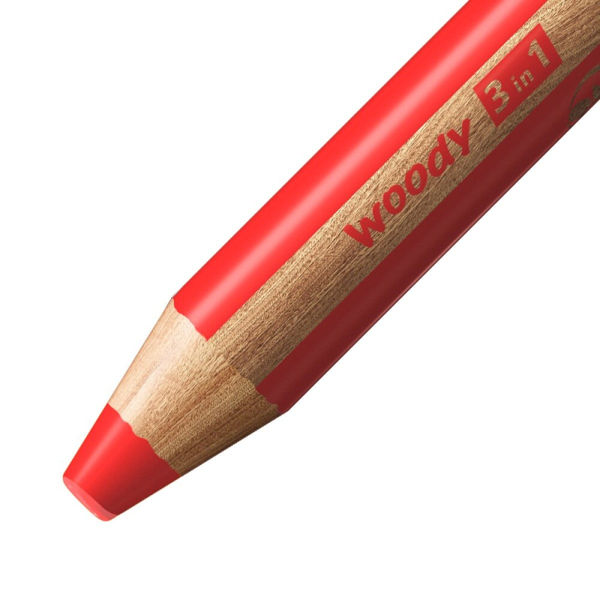 STABILO Buntstift Woody 3 in 1 / 10er Kartonetui mit Spitzer