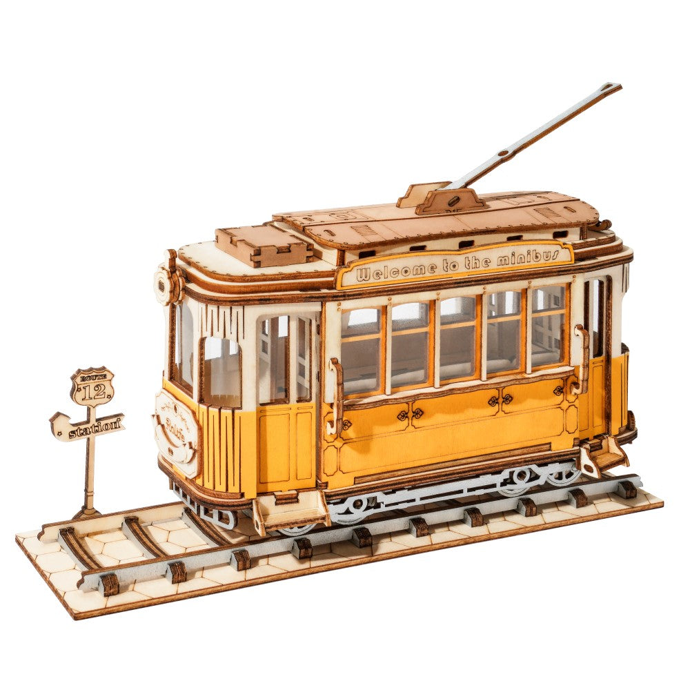 Rolife 3D-Holz-Puzzle Tram / Straßenbahn